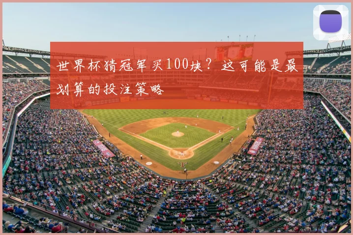 世界杯猜冠军买100块?这可能是最划算的投注策略